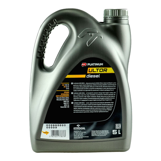 Olej silnikowy ORLEN Platinium Ultor Diesel 15W/40 5l