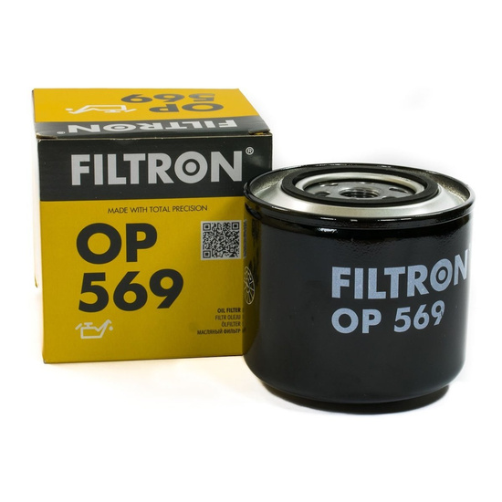 FILTRON fltr oleju OP569 - VW Transporter 1.9D ->90, Renault Trafic 2,5 D ->6/86