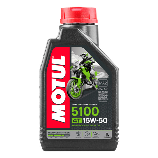 Olej motocyklowy Motul 5100 Ester 4T 15W/50 1L