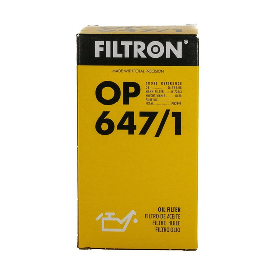 FILTRON filtr oleju OP647/1 - Massey Ferguson MF133,135,148, 152