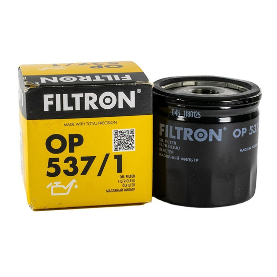FILTRON fltr oleju OP537/1 - Alfa Romeo 145-6, 156, 166, Fiat Punto II 1,2i 8V 6/99->